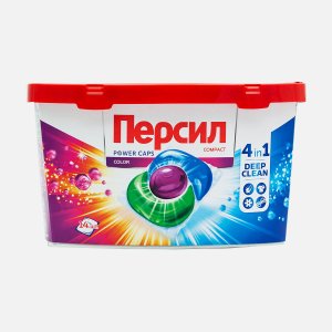Средство д/стирки Персил Пауэр Капс колор 14шт пл/конт 210г