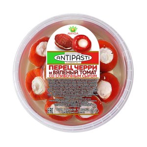Ассорти №1 Амига Перец черрии вяленый томат со сливочным сыром пл/уп 250г
