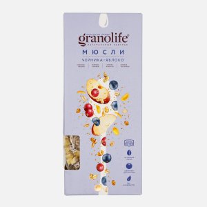 Мюсли Гранолайф Черника/яблоко к/к 400г