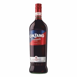 Напиток из виноградного сырья Вермут Чинзано Россо красный сладкий ароматизированный 15% 1л