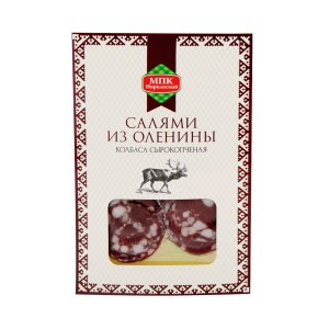 Колбаса МПК Норильский Салями из оленины с/к нарезка 90г