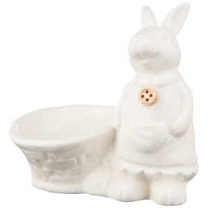 Подставка под яйцо Лефард Кролик фарфор 10*7,5*9,5см 146-1561
