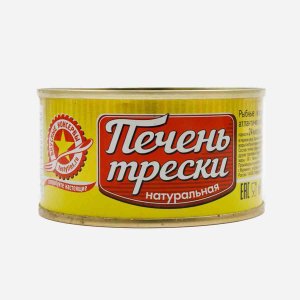 Печень трески Вкусные консервы натуральная ГОСТ ж/б/ключ 120г