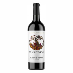 Вино Амфитрион Каберне Мерло красное сухое 13.5% ст/б 0,75л