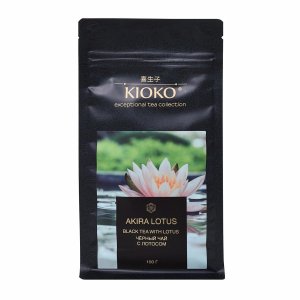 Чай Киоко листовой черный с лотосом 100г