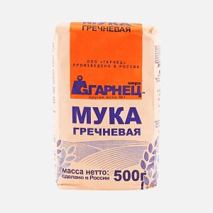 Мука Гарнец из зеленой гречки без глютена 500г