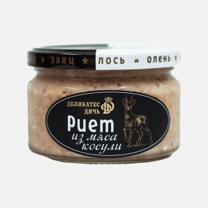 Риет Деликатес Дичь из мяса косули с грушей и мягким сыром ст/б 200г