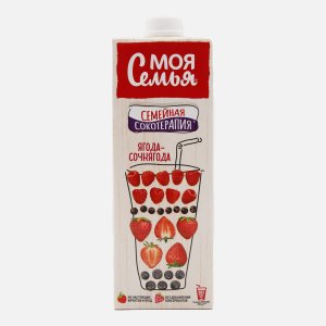 Напиток Моя Семья сокосодержащий фруктово-ягодный Ягода-Сочнягода т/п 0,95л