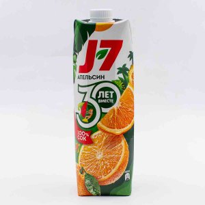 Сок J-7 Апельсин с мякотью пл/б 0,85л