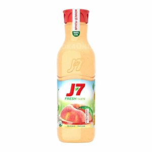 Сок J-7 Яблоко-персик с мякотью пл/б 0,85л
