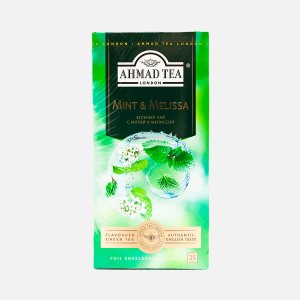 Чай Ахмад Мята-Мелиса зеленый 25пак*1,8г к/к 45г