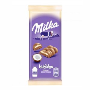 Шоколад Милка Баблс молочный пористый с кокосовой начинкой 92г