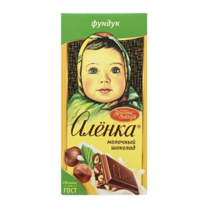 Шоколад Красный Октябрь Аленка молочный с фундуком 90г