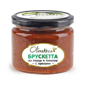 Брускетта Оливатека из перца и томатов с орехами ст/б 290г