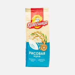 Мука Кудесница рисовая бум/уп 500г
