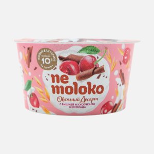 Десерт Немолоко овсяный с вишней и кусочками шоколада пл/ст 130г