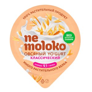 Продукт овсяный Немолоко Йогурт классический пл/ст 130г