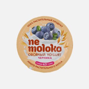 Продукт овсяный Немолоко Йогурт Черника пл/ст 130г