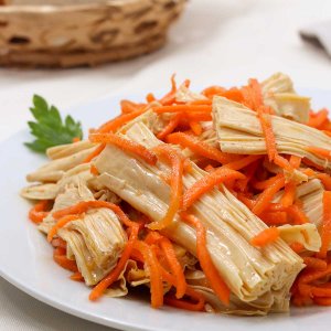 Салат спаржа с корейской морковью вес