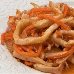 Салат Хе с кальмаром вес