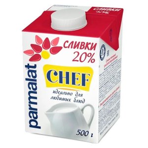 Сливки Пармалат Шеф питьевые ультрапаст 20% 500г