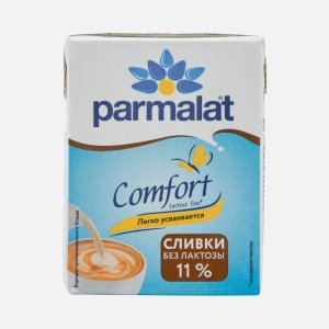 Сливки Пармалат Комфорт питьевые безлактозные ультрапастеризованные 11% 200г