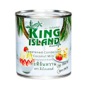 Молоко сгущенное Кинг Исланд кокосовое ж/б 380г