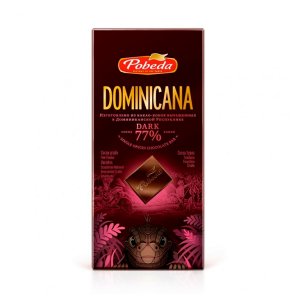 Шоколад Победа горький Доминикана 77% 100г