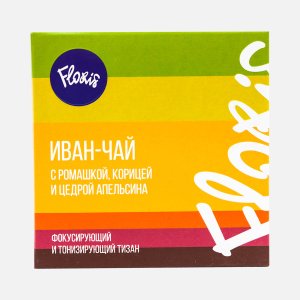 Чай Флорис Иван-чай с ромашкой корицей/цедрой апельсина 8пак 50г