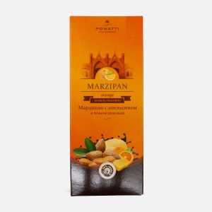 Марципан Поматти с апельсином в темном шоколаде 85г