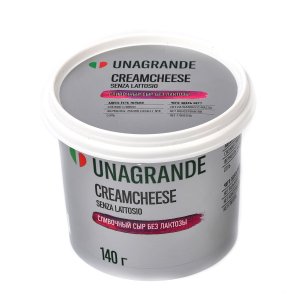 Сыр Унагранде Кремчиз без лактозы 70% пл/ст 140г