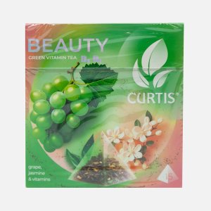 Чай Кертис Бьюти зеленый Виноград 15пир*1,7г