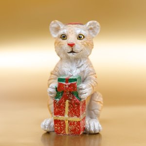 Фигурка Лефард Тигренок 7*5,5*11,5см фарфор 162-935