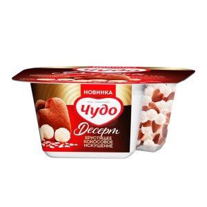 Йогурт Чудо Десерт Искушение хрустящее кокосовое 3% 105г