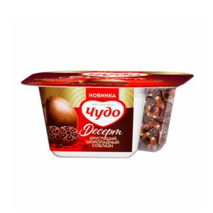 Йогурт Чудо Десерт Соблазн хрустящий шоколадный 3% 105г