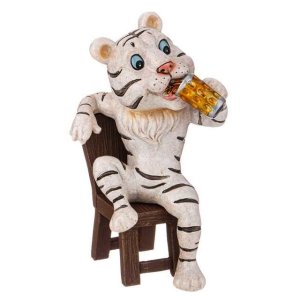 Фигурка Лефард Тигруля 8*7,5*15,5см фарфор 146-1697