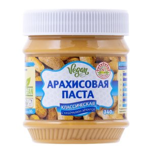 Паста Азбука продуктов Арахисовая с кусочками 340г
