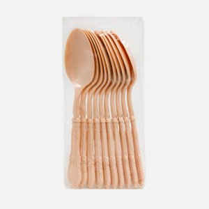 Ложка Косе Белле Винтаж розовая 10шт