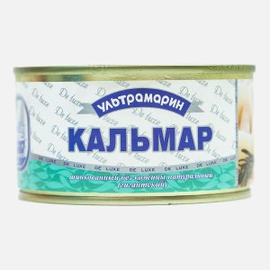 Кальмар Ультрамарин шинкованный без кожи натуральный ж/б/кл 185г