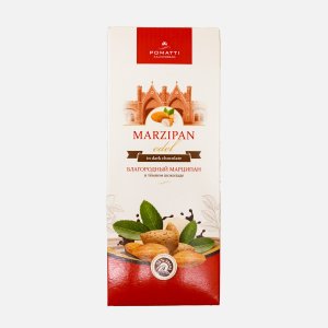 Марципан Поматти Эдельмарципан в темном шок 55% миндаль 85г