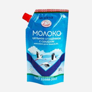 Молоко сгущ Глубокое цельное с сахаром 8.5% дой/пак 280г