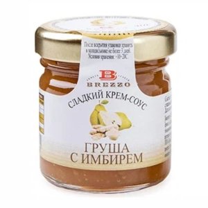 Крем-соус Бреззо сладкий из груши с имбирем ст/б 40г