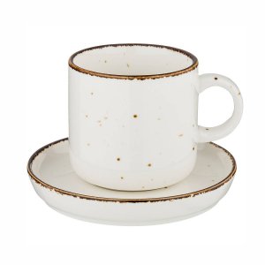 Чайная пара Бронко 350мл Натуре фарфор 17х13х14см 263-1030