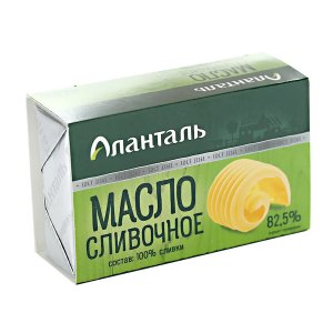 Масло Аланталь №82 сливочное в/с 82.5% к/к 180г