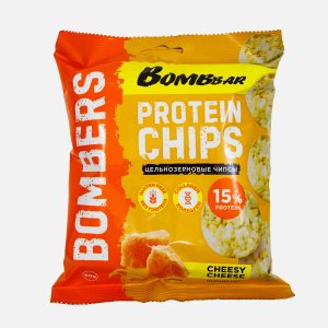 Чипсы Бомббар цельнозерновые Нежный сыр протеиновые 50г