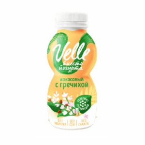 Прод кокосовый Велле Вместо йогурта Гречишный питьевой 250г