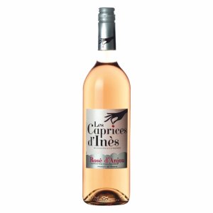 Вино Ле Каприс д'Инес Розе д'Анжу молодое розовое полусладкое 10-10.5% ст/б 0,75л