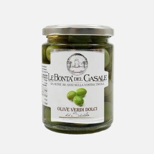 Оливки Ле Бонта дел Касале Сицилийские зеленые ст/б 314мл