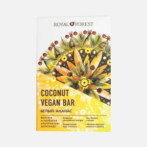 Шоколад Роял Форест Веган Ананас Кокосовый белый к/к 50г