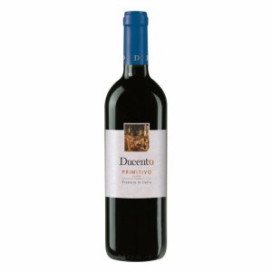 Вино Примитиво Дученто сортовое ординарное красное полусухое  13% ст/б 0,75л